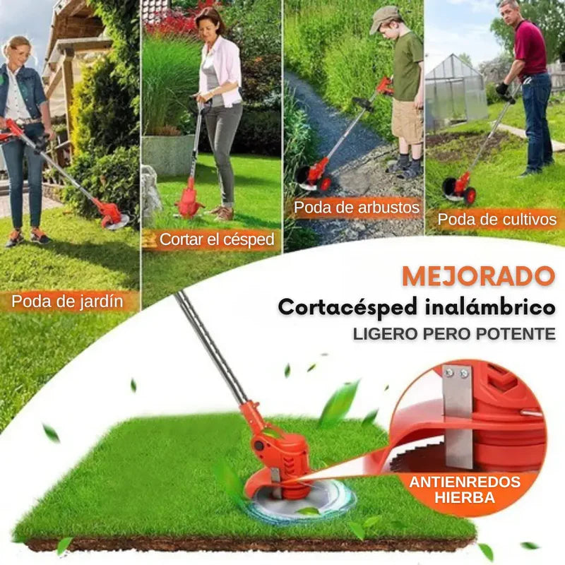 CortadoraCesped MAKITA TurboBlade™ ULTRA | Sistema 3-en-1 + 2 BATERÍAS | La Más Potente del Mercado