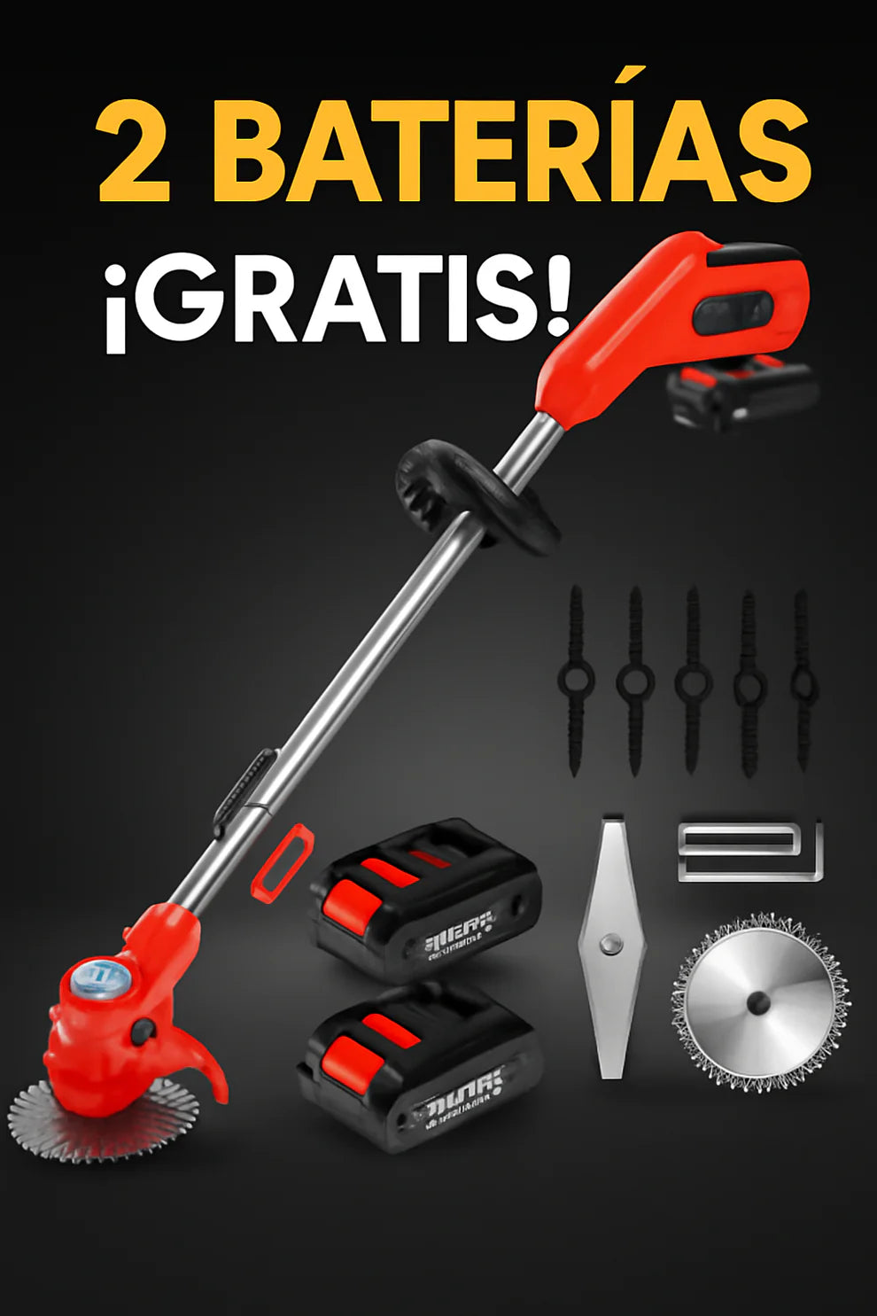 CortadoraCesped MAKITA TurboBlade™ ULTRA | Sistema 3-en-1 + 2 BATERÍAS | La Más Potente del Mercado